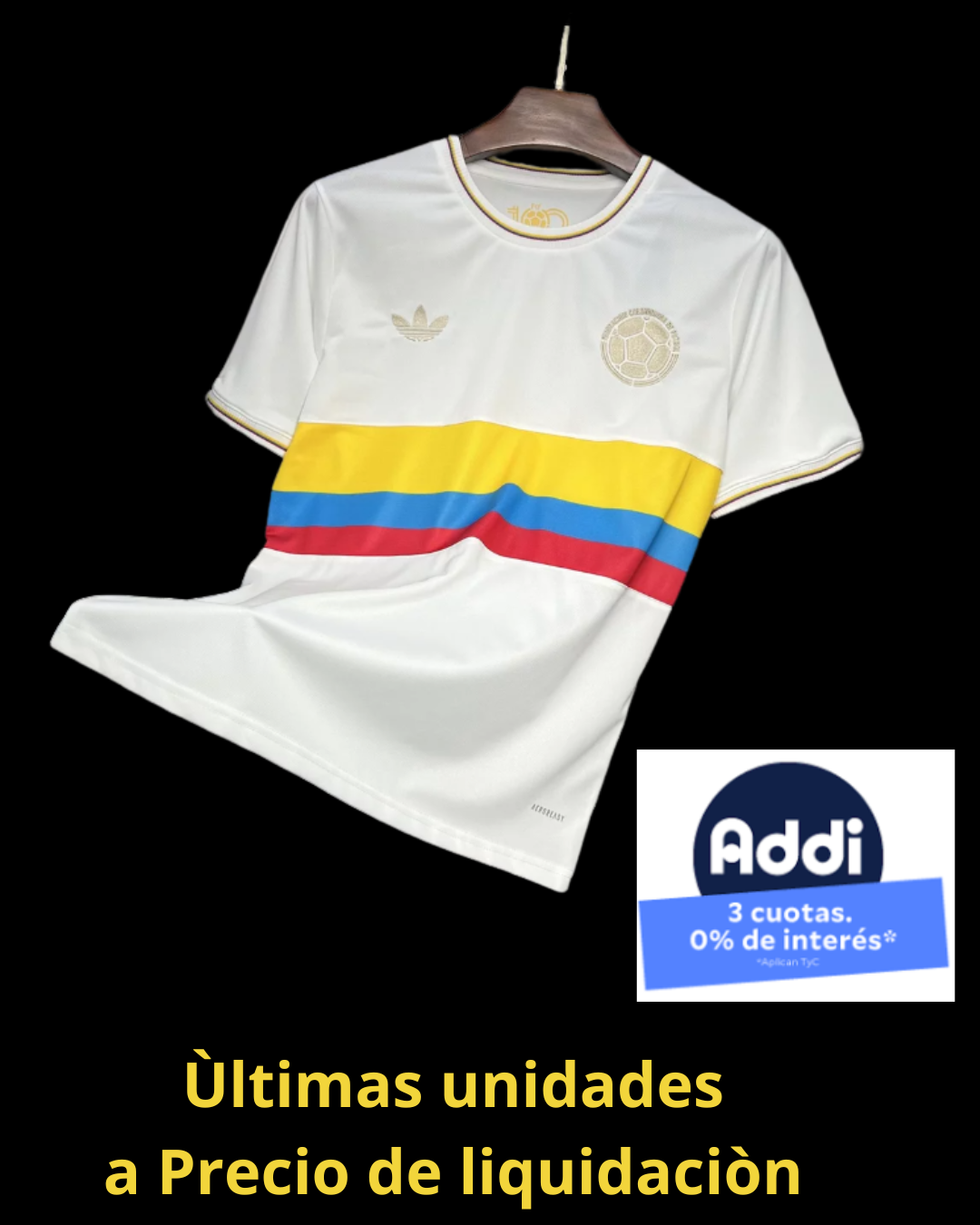 Camiseta Aniversario 100 Años Selección Colombia para Hombre