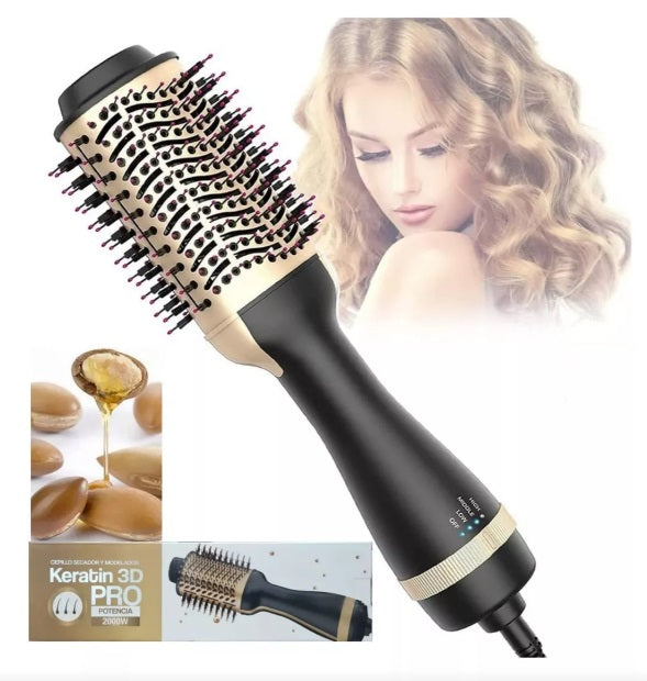 CEPILLO SECADOR DE CABELLO KERATINA VOLUMINIZADOR