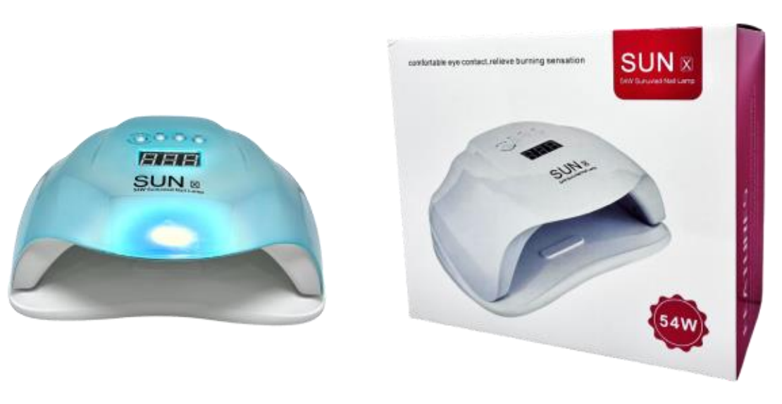 Lampara Secador De Uñas Sunx 54W Profesional Temporizador Led Uv
