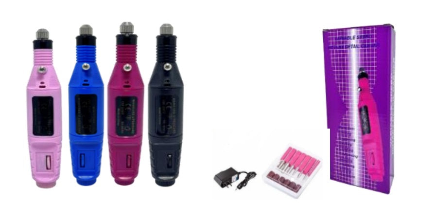 Kit Pulidor De Uñas Electrico Removedor Acrilico Manicure